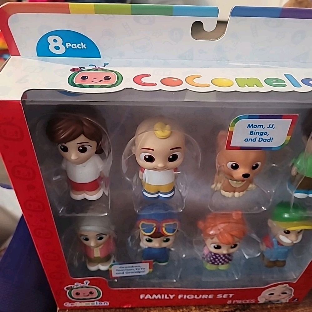 *BRAND NEW* COCO MELON COCOMELON Official 3" Family Figure 8 Pack Toys Age 3+ - Picture 8 of 9